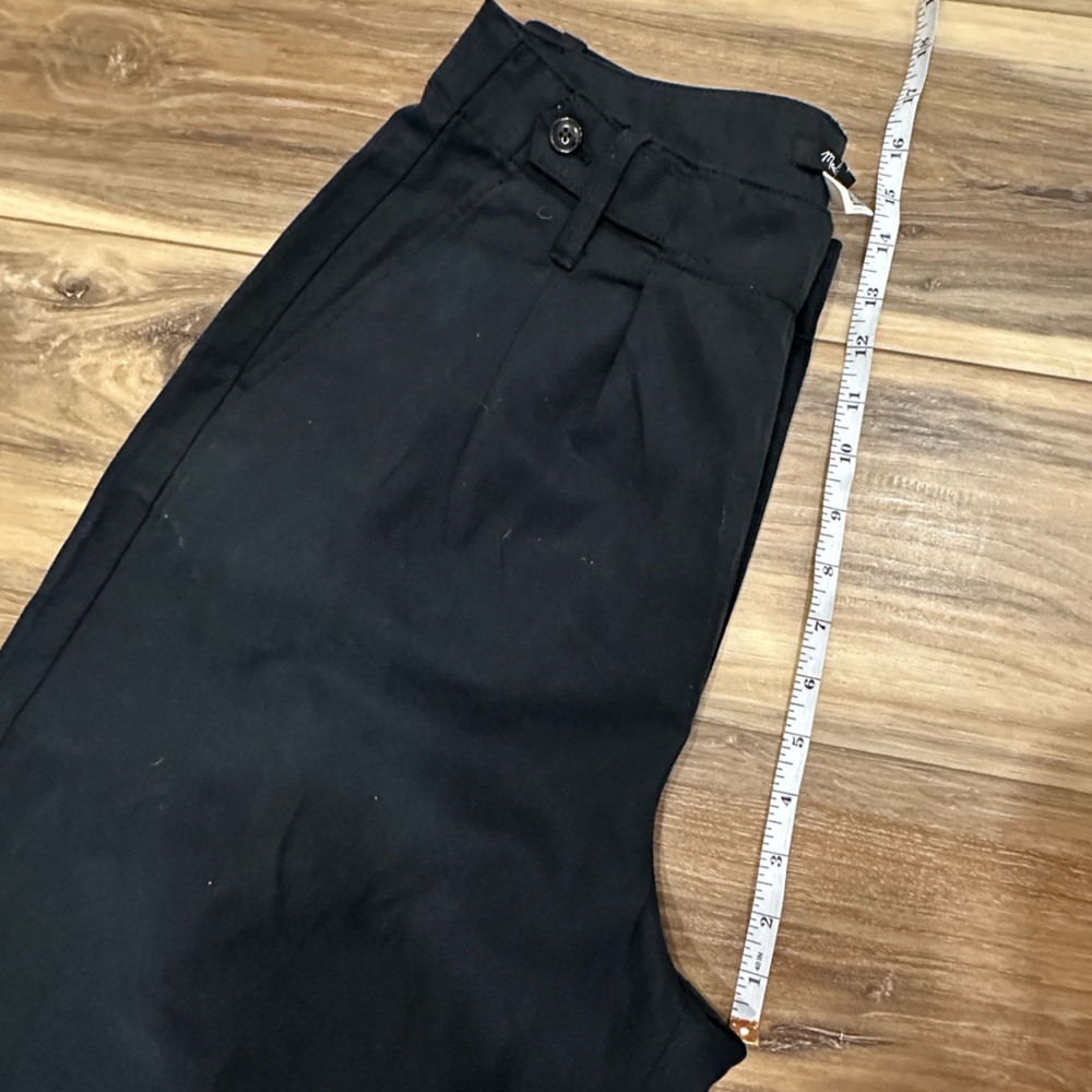 Madewell Harlow Wide Leg Pant True Black Linen Cotton Sz 6 NWT - Picture 11 of 16